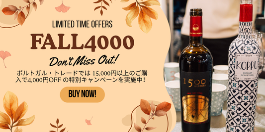 🍂 秋のディスカウントキャンペーン – ポルトガルワインで秋を楽しもう！